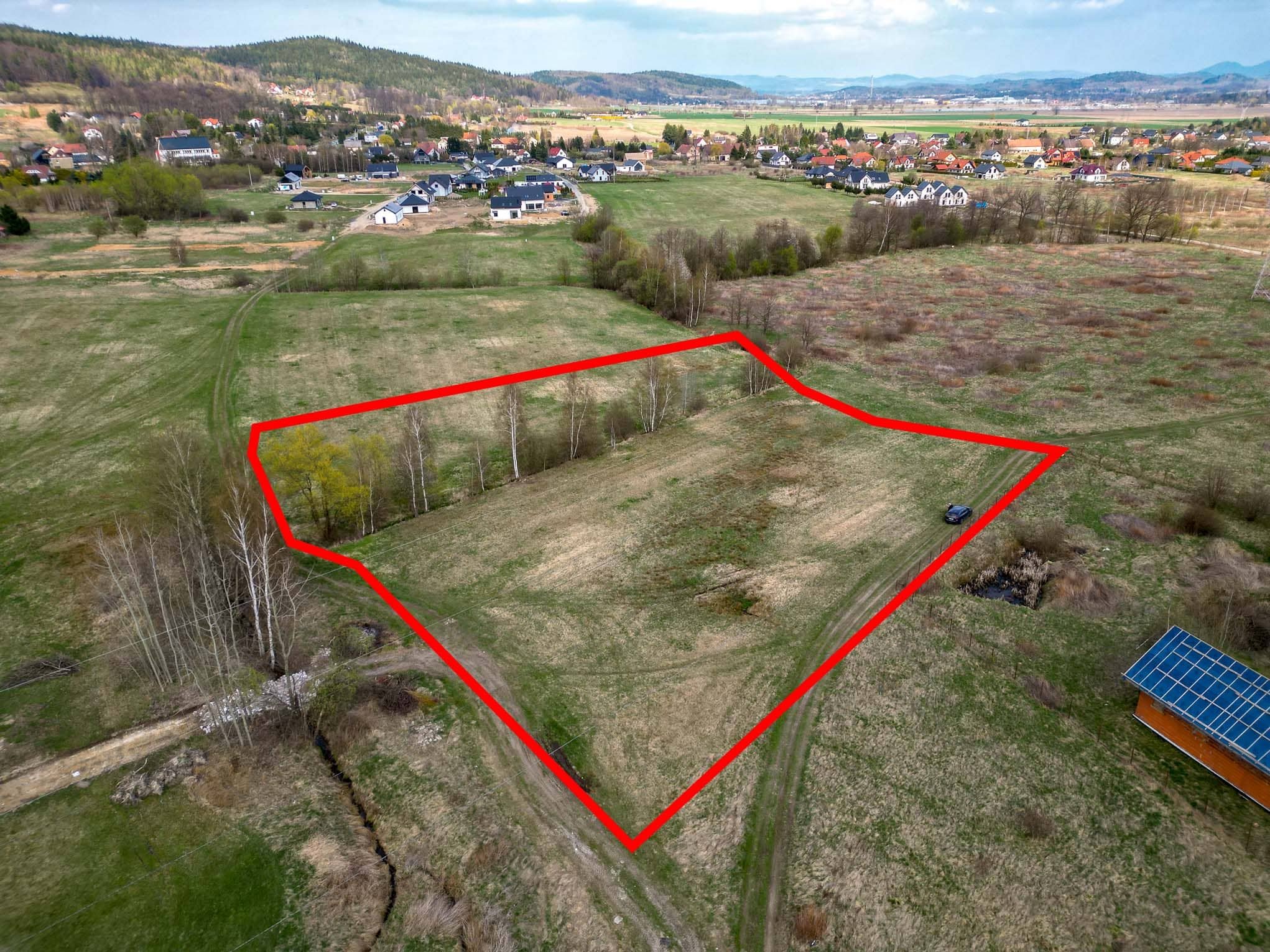 Wojcieszyce: Działka 7300 m² MPZP