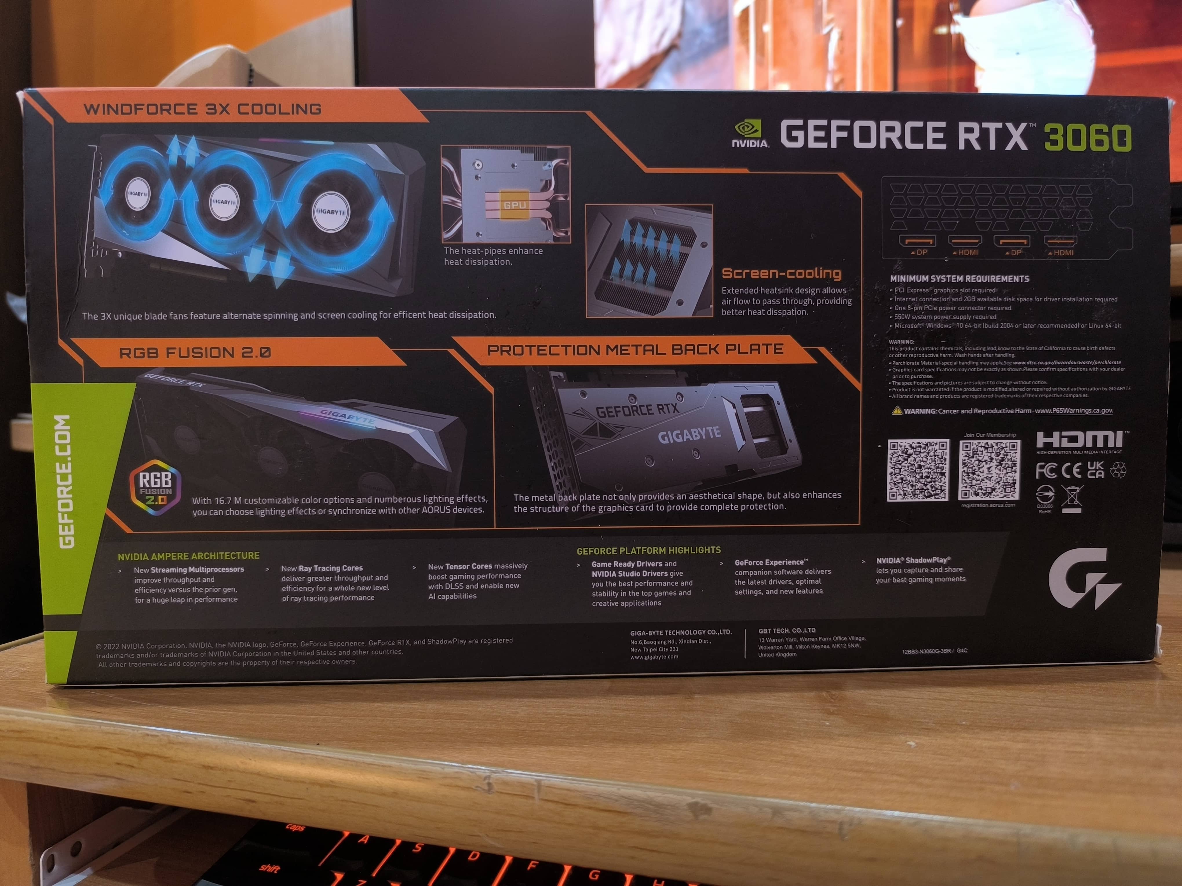 Nvidia GeForce RTX3060 Gaming OC 12 GB (Gigabyte)