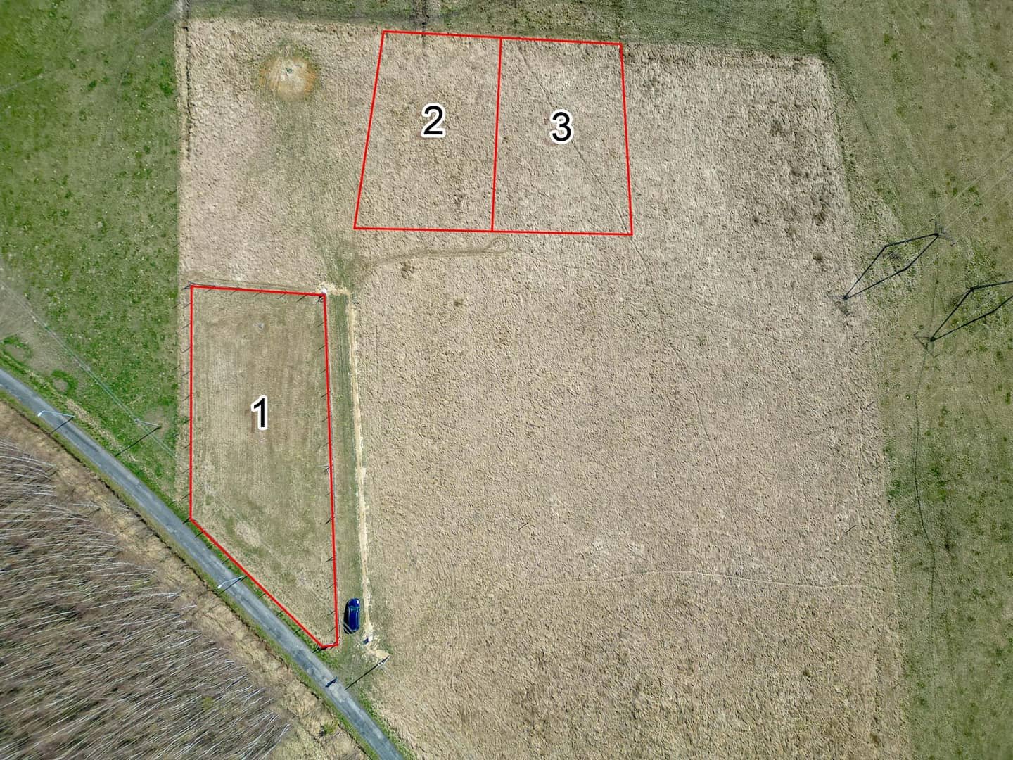 Działka budowlana 1000m² Karłowiec, widok góry