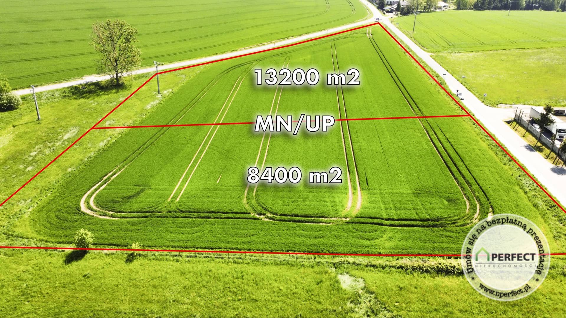 Działka budowlana 8400m² Siedlęcin, MPZP