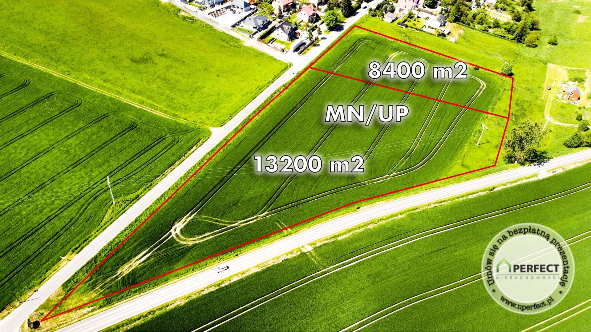 Działka budowlana 8400m² Siedlęcin, MPZP