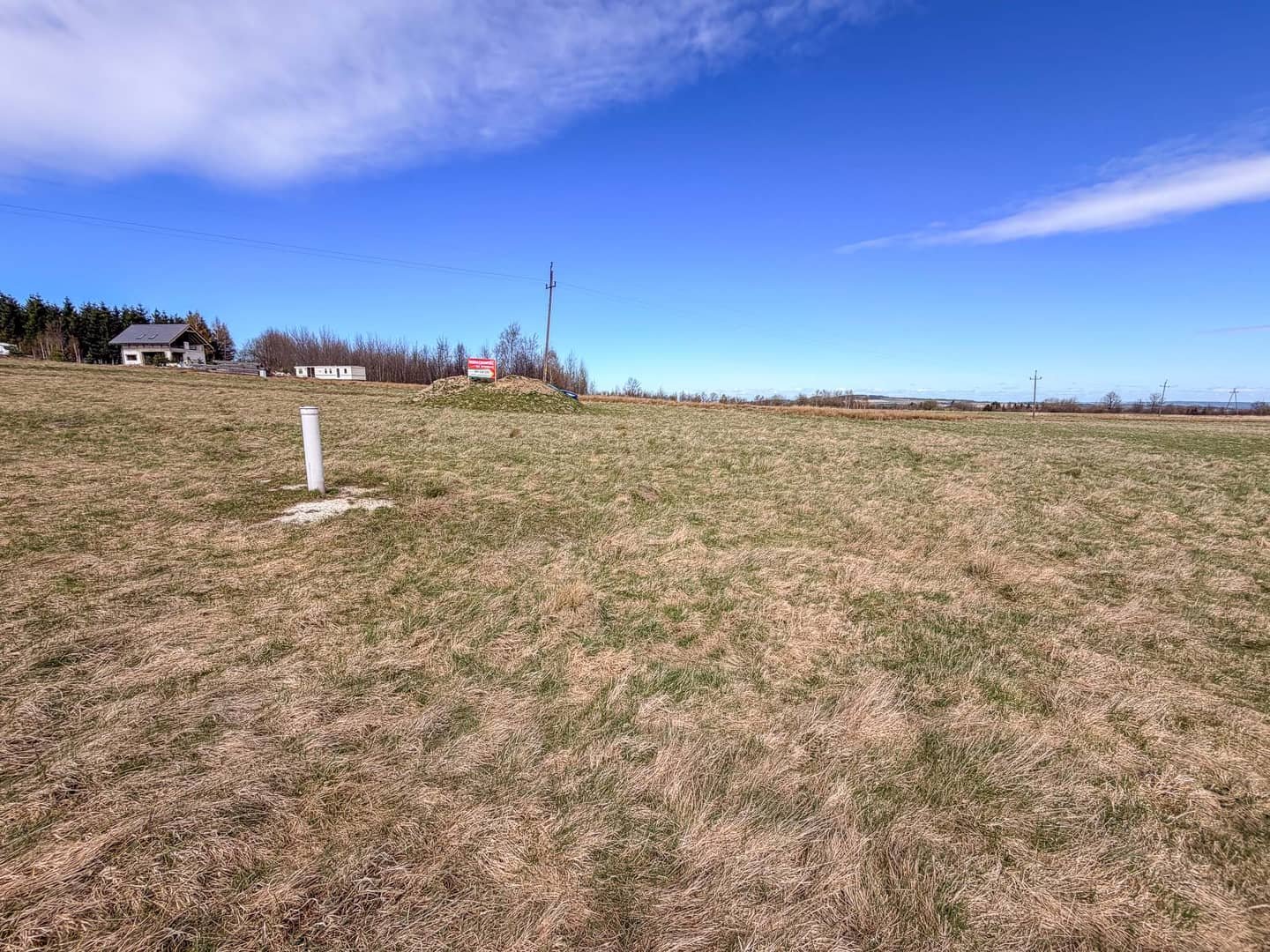 Działka widokowa 1199m² Pobiedna, uzbrojona