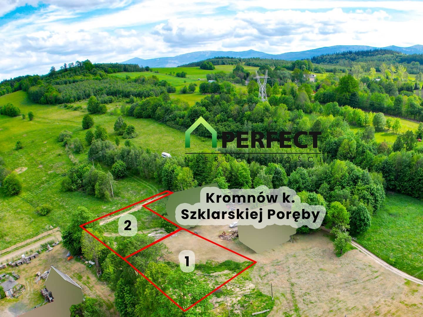 Działka budowlana 1010m² Kromnów z MPZP