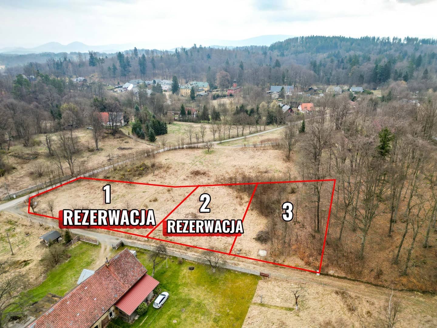 Działka budowlana 1101m² Staniszów