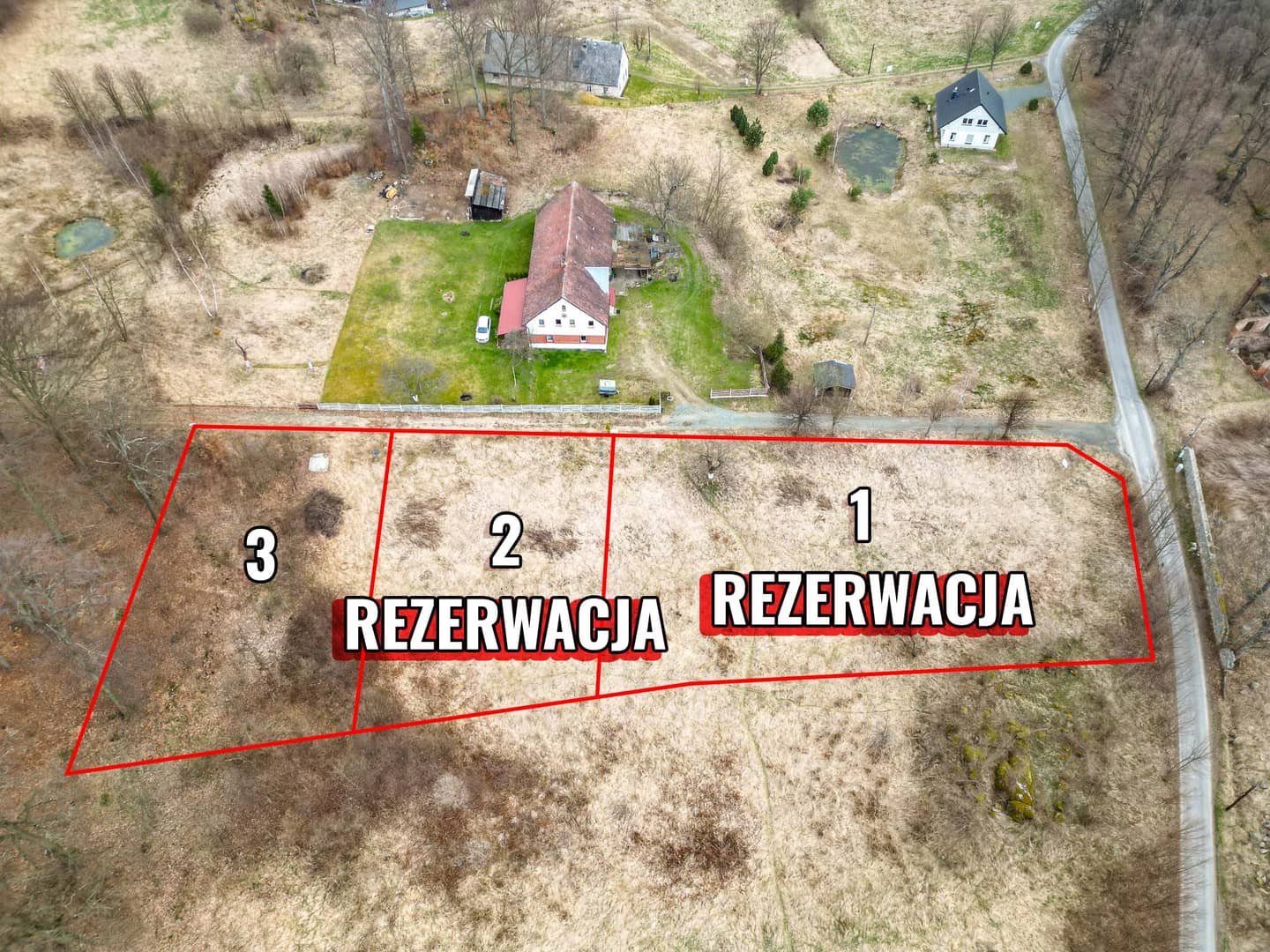 Działka budowlana 1101m² Staniszów