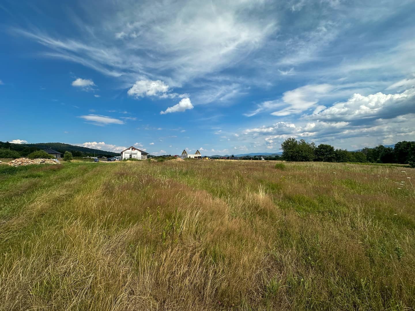 Działka budowlana 1002m² Wojcieszyce widok