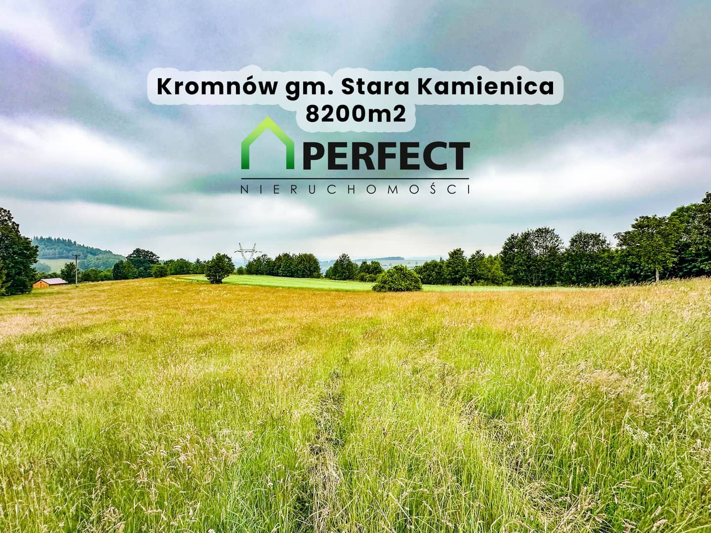 Działka siedliskowa 8200m² Kromnów, widokowa