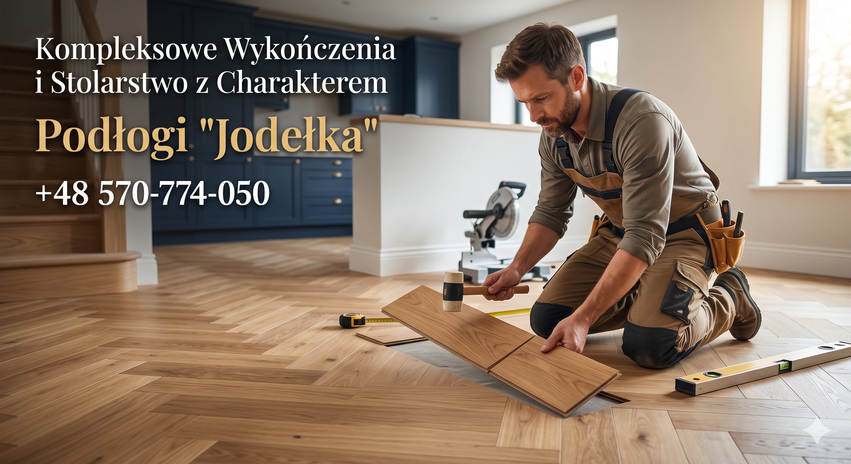 Kompleksowe Wykończenia i Stolarstwo z Charakterem | Podłogi "Jodełka", Kuchnie, Schody