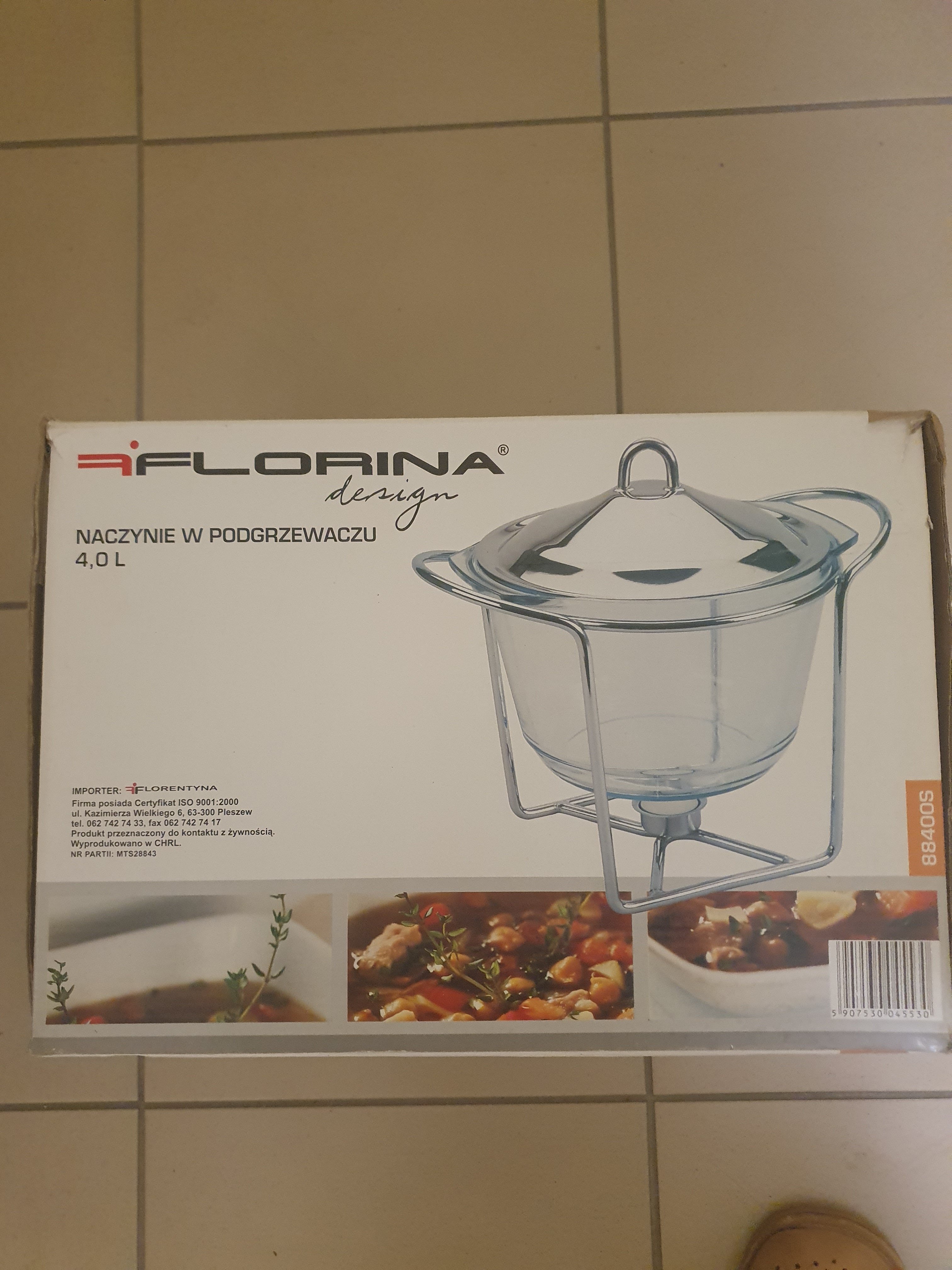 Naczynie z podgrzewaczem Florina