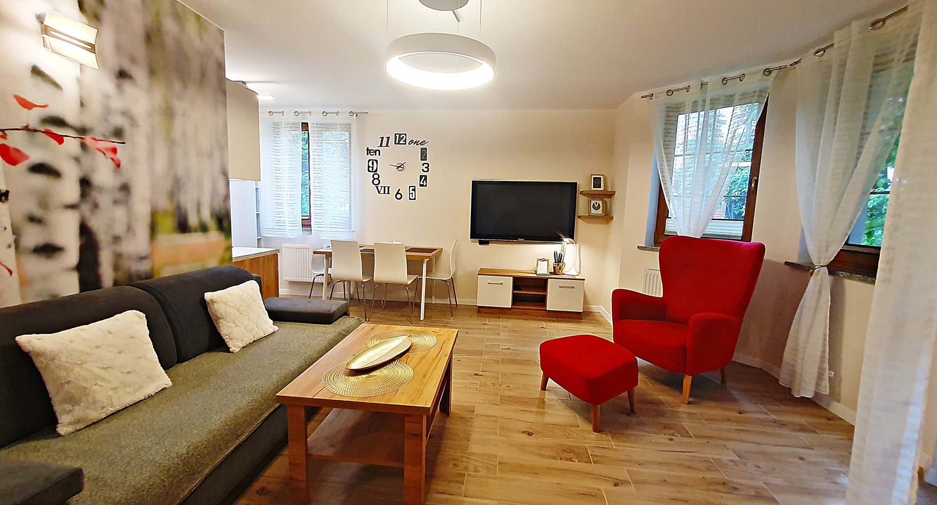 Piękny, w pełni wyposażony apartament w Karpaczu z balkonem, na parterze 36m2