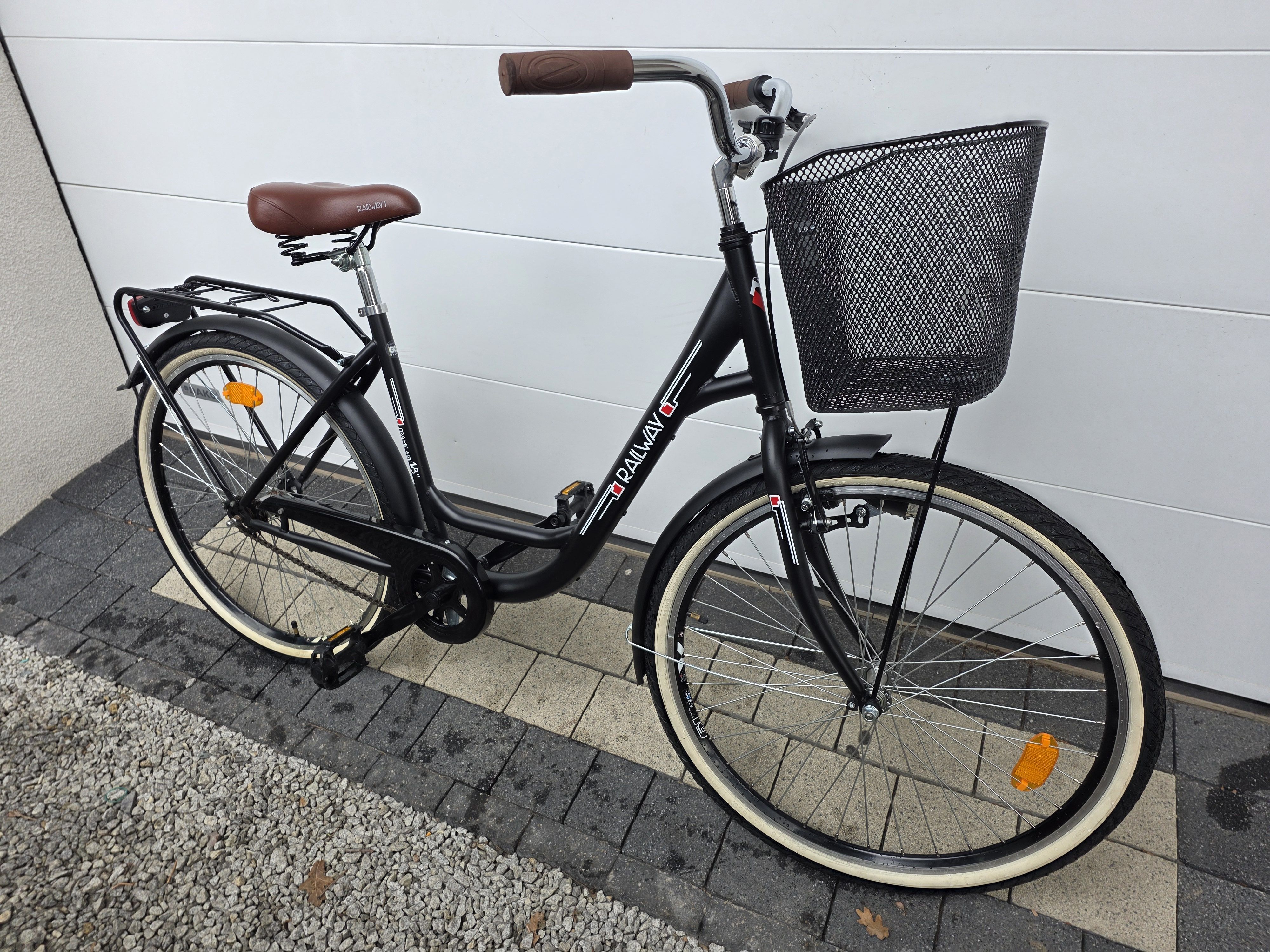 Rower miejski RAILWAY 1-koła 26", ledowe oświetlenie - ŁADNY i ZADBANY