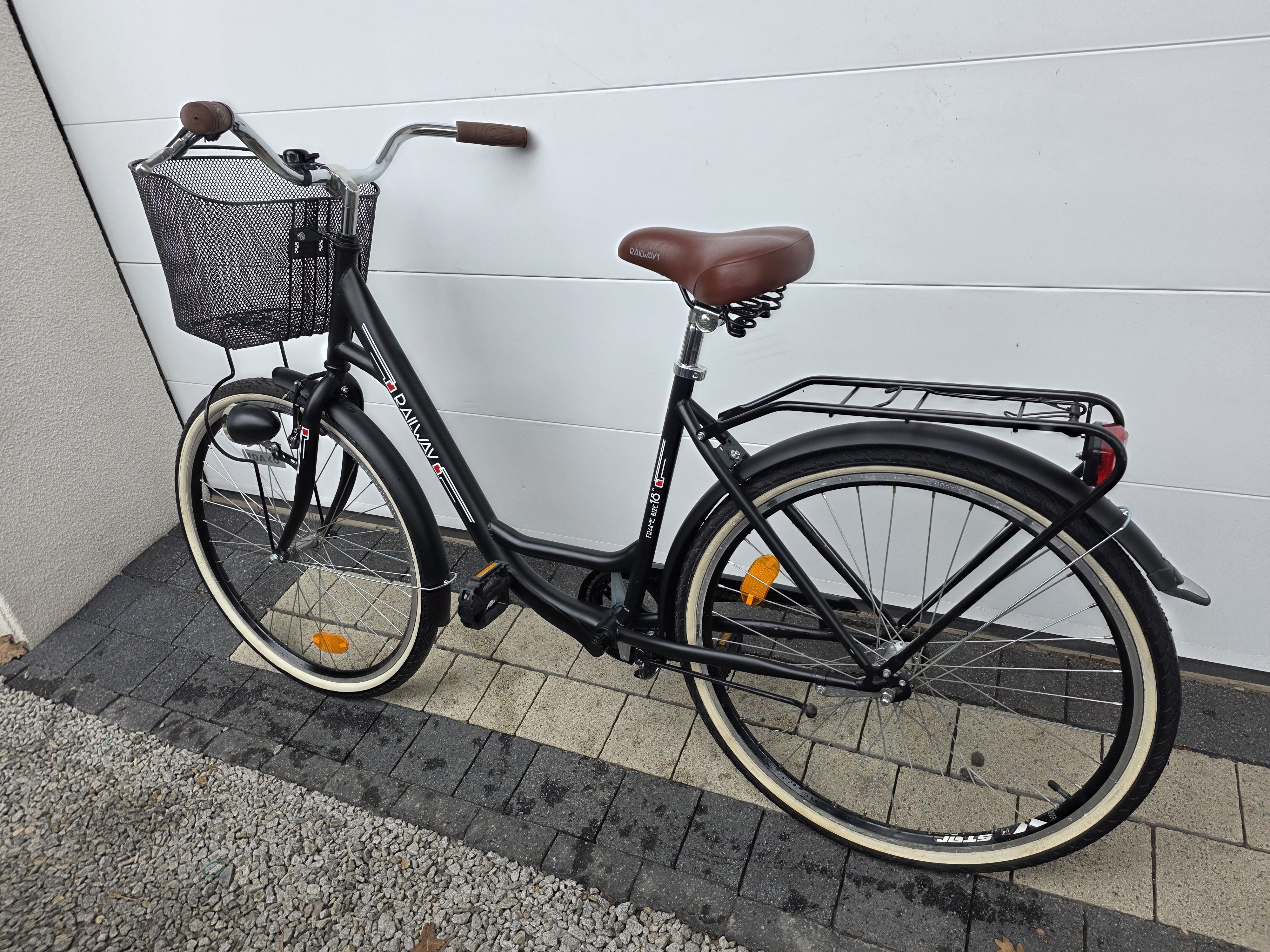 Rower miejski RAILWAY 1-koła 26", ledowe oświetlenie - ŁADNY i ZADBANY