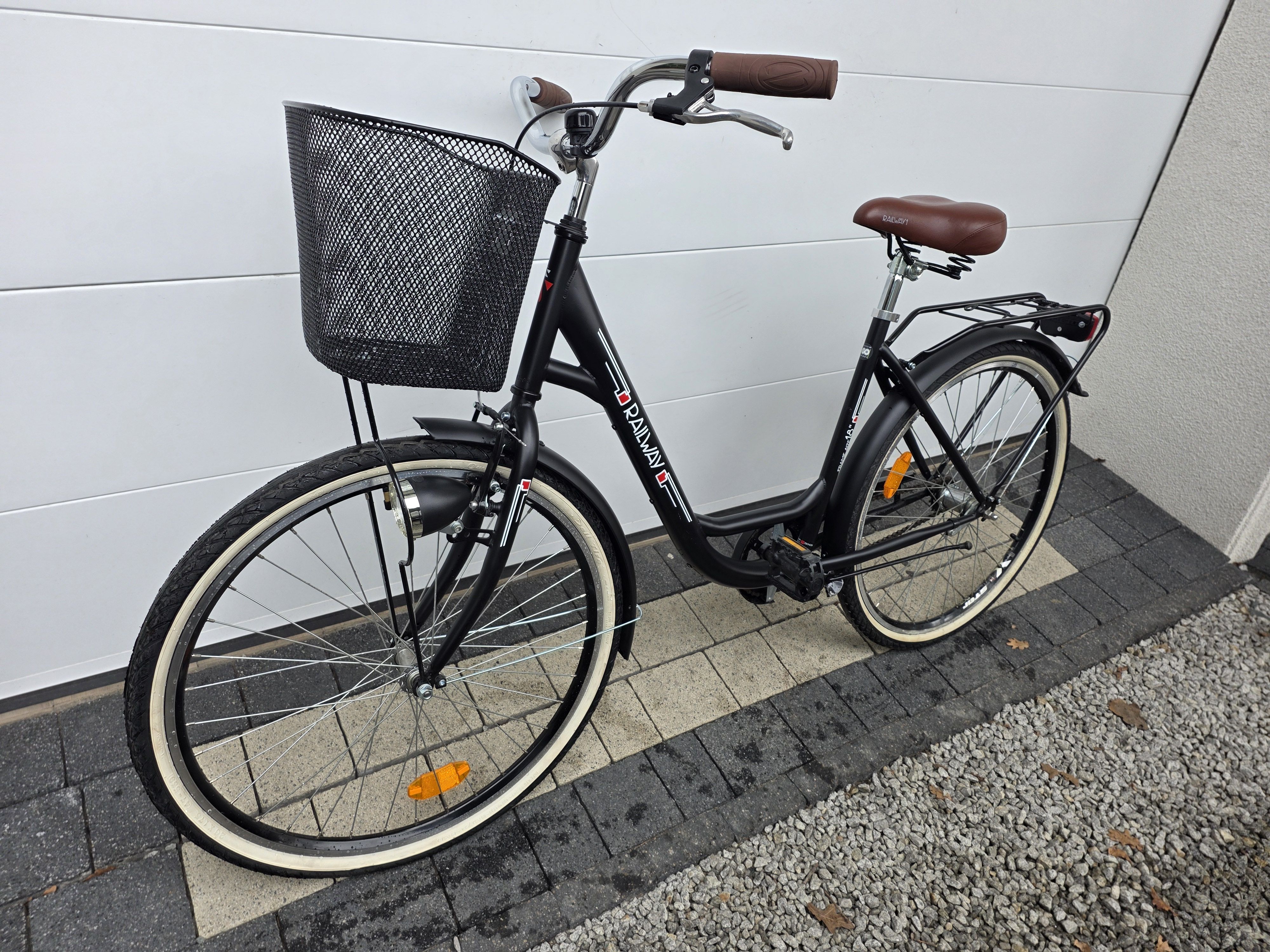 Rower miejski RAILWAY 1-koła 26", ledowe oświetlenie - ŁADNY i ZADBANY