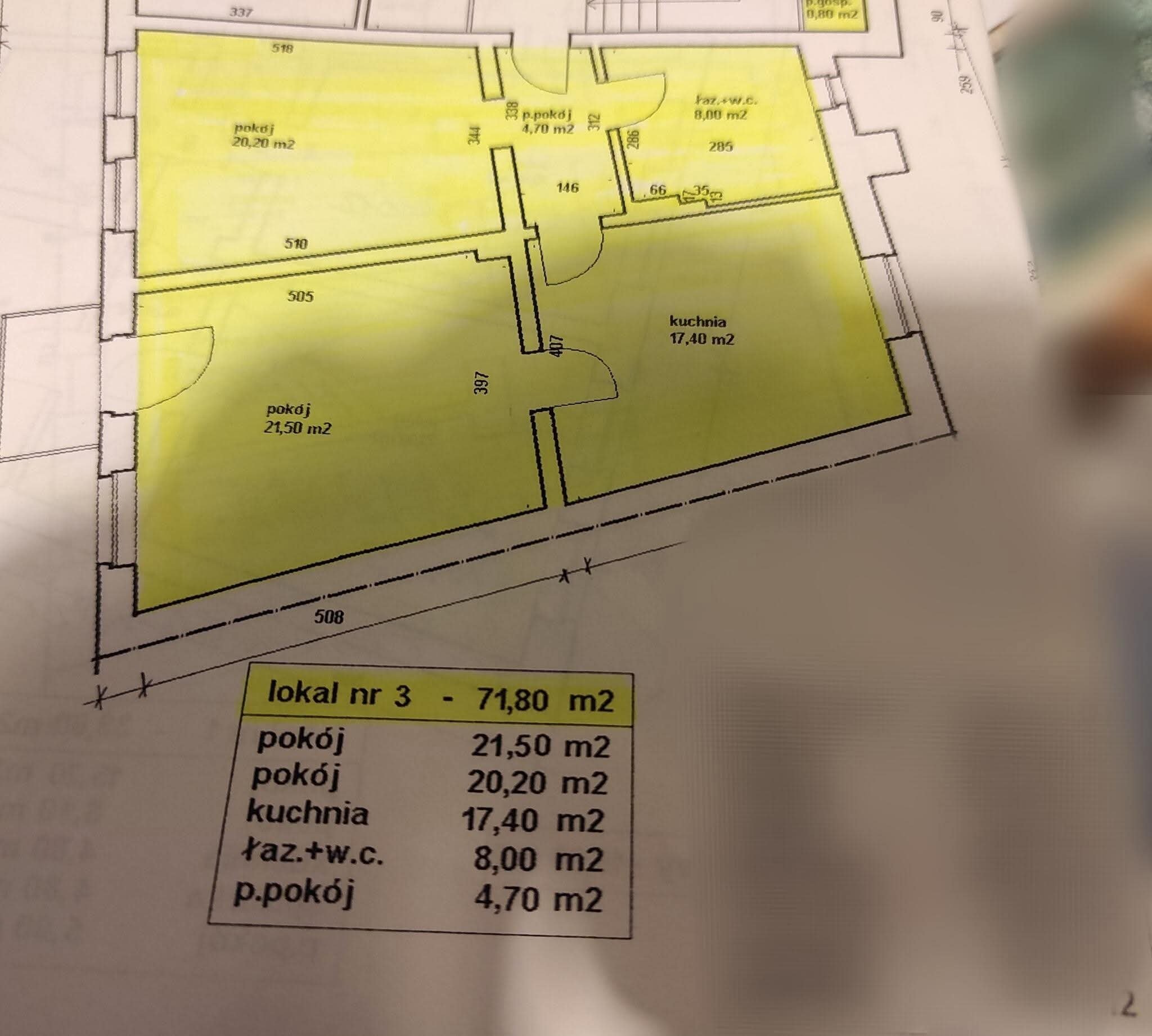 Sprzedam mieszkanie 71,8m2 na 1 pietrze w ścisłym centrum Jeleniej Góry