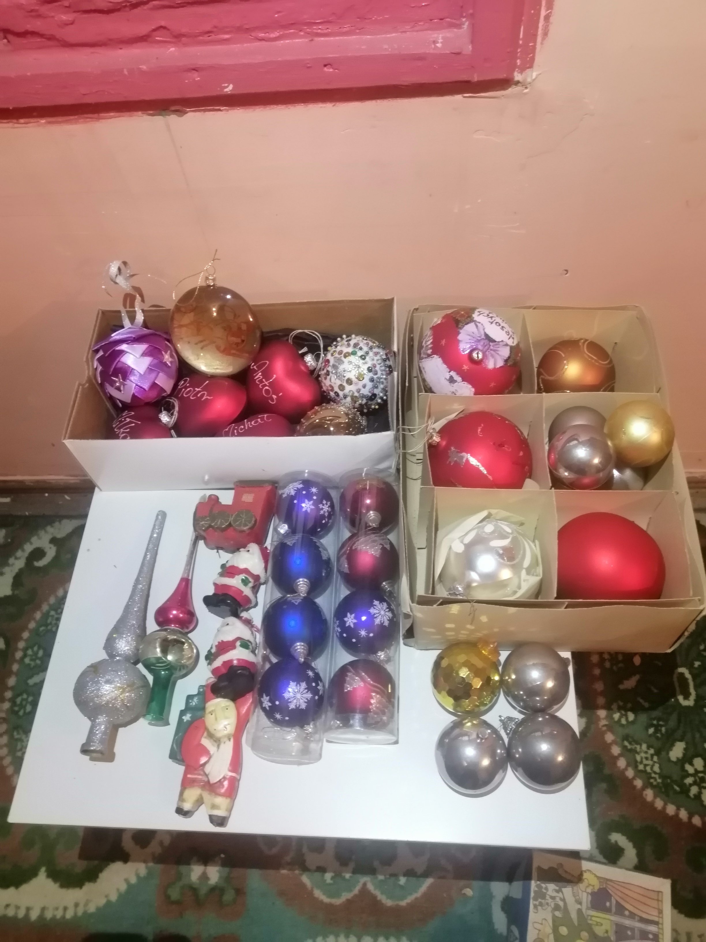 Bombki i ozdoby choinkowe PRL