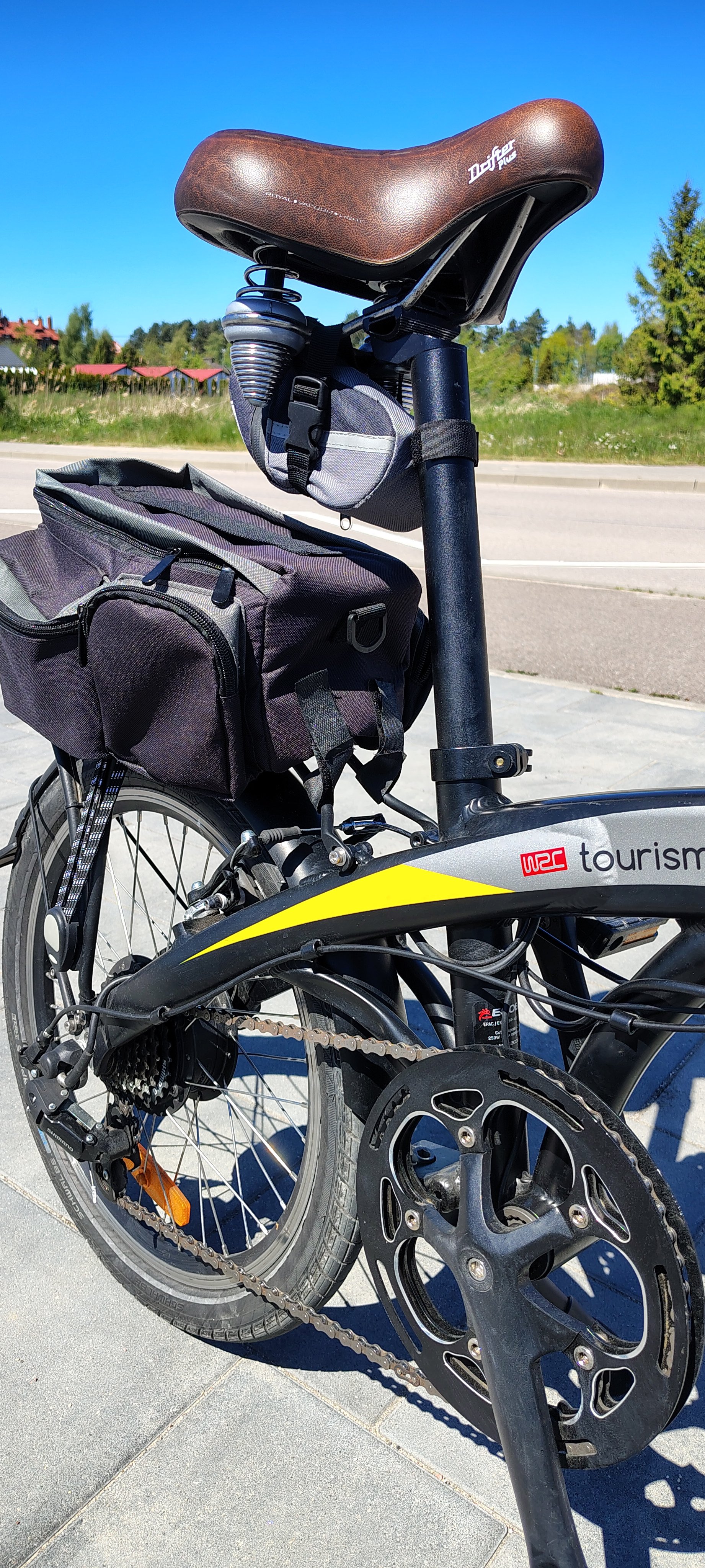 Rower elektryczny Ecobike. Składak.