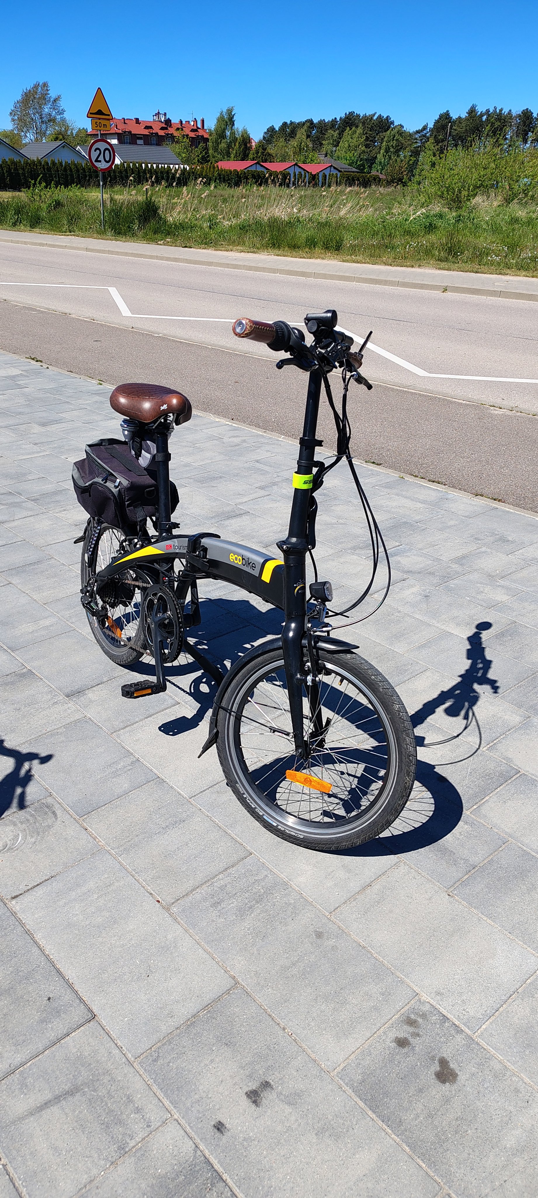 Rower elektryczny Ecobike. Składak.