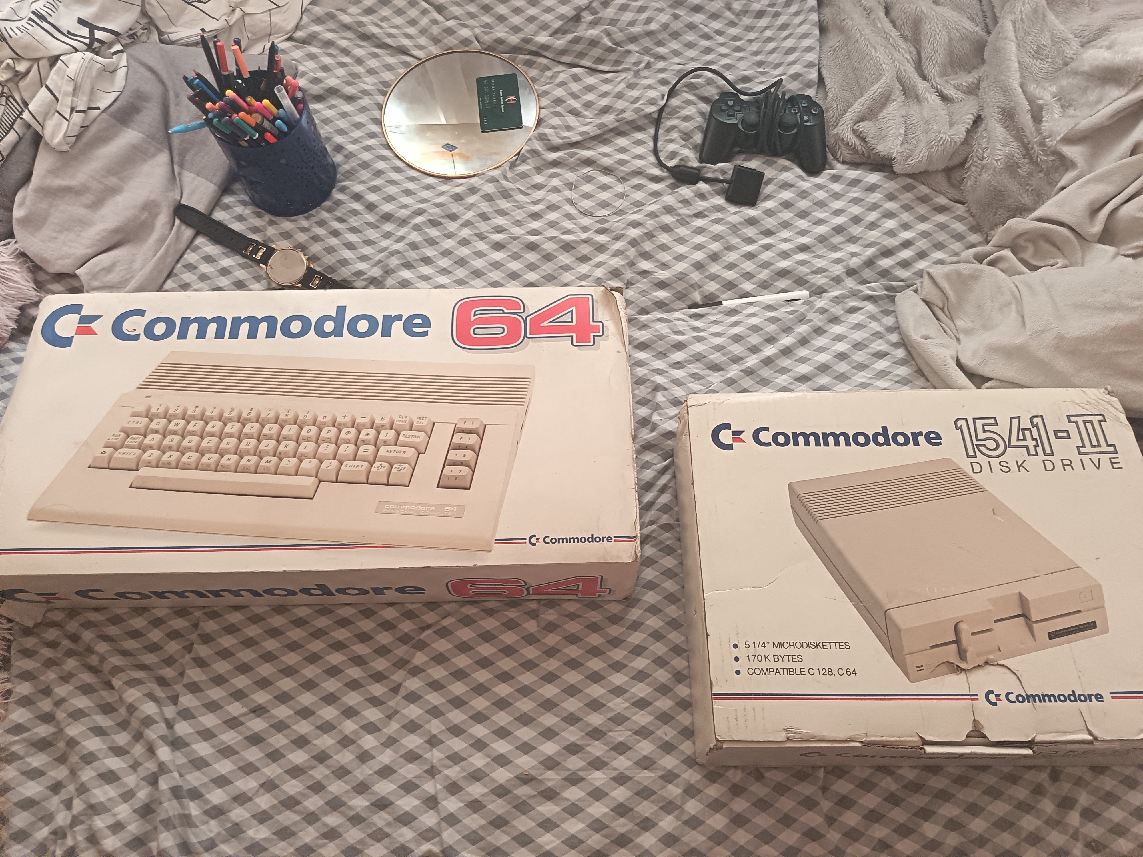Comodore + stacja dyskietk