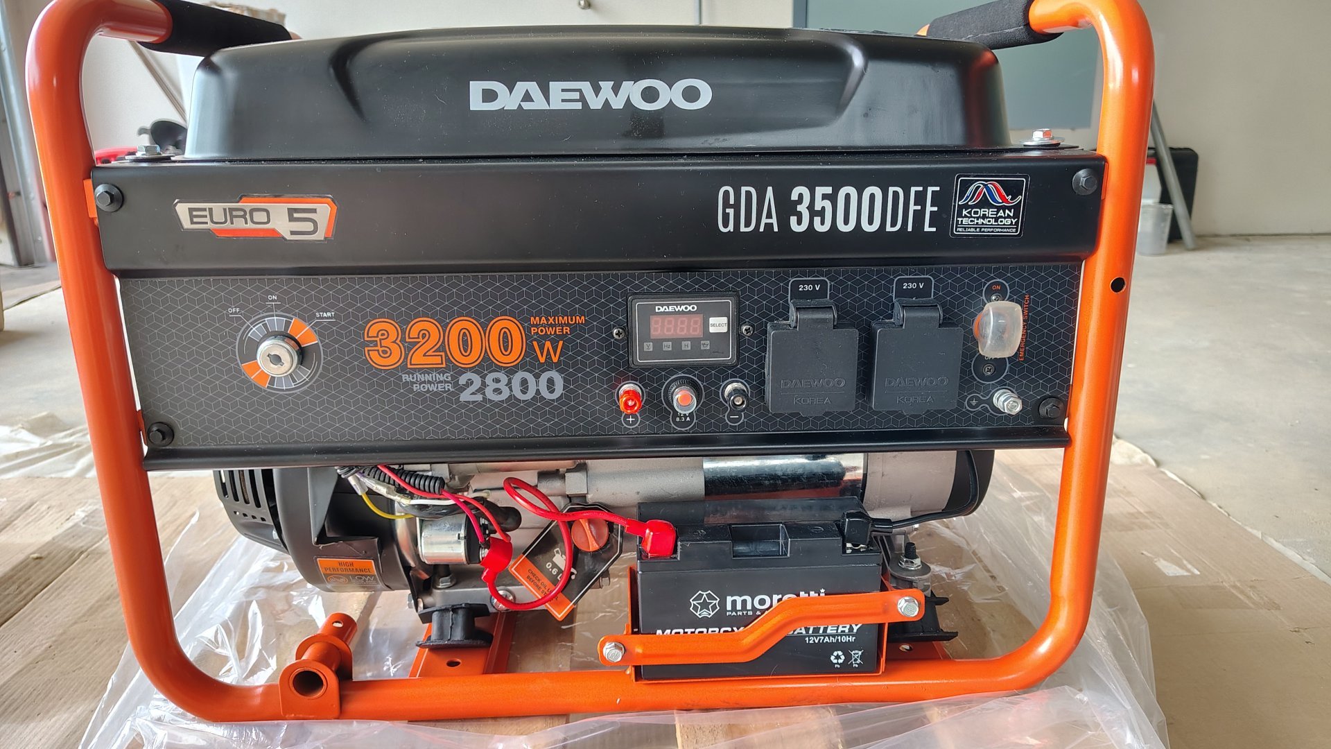 Agregat prądotwórczy Daewoo GDA 3500DFE | LPG/Benzyna | Gwarancja | Koła | Stan BDB