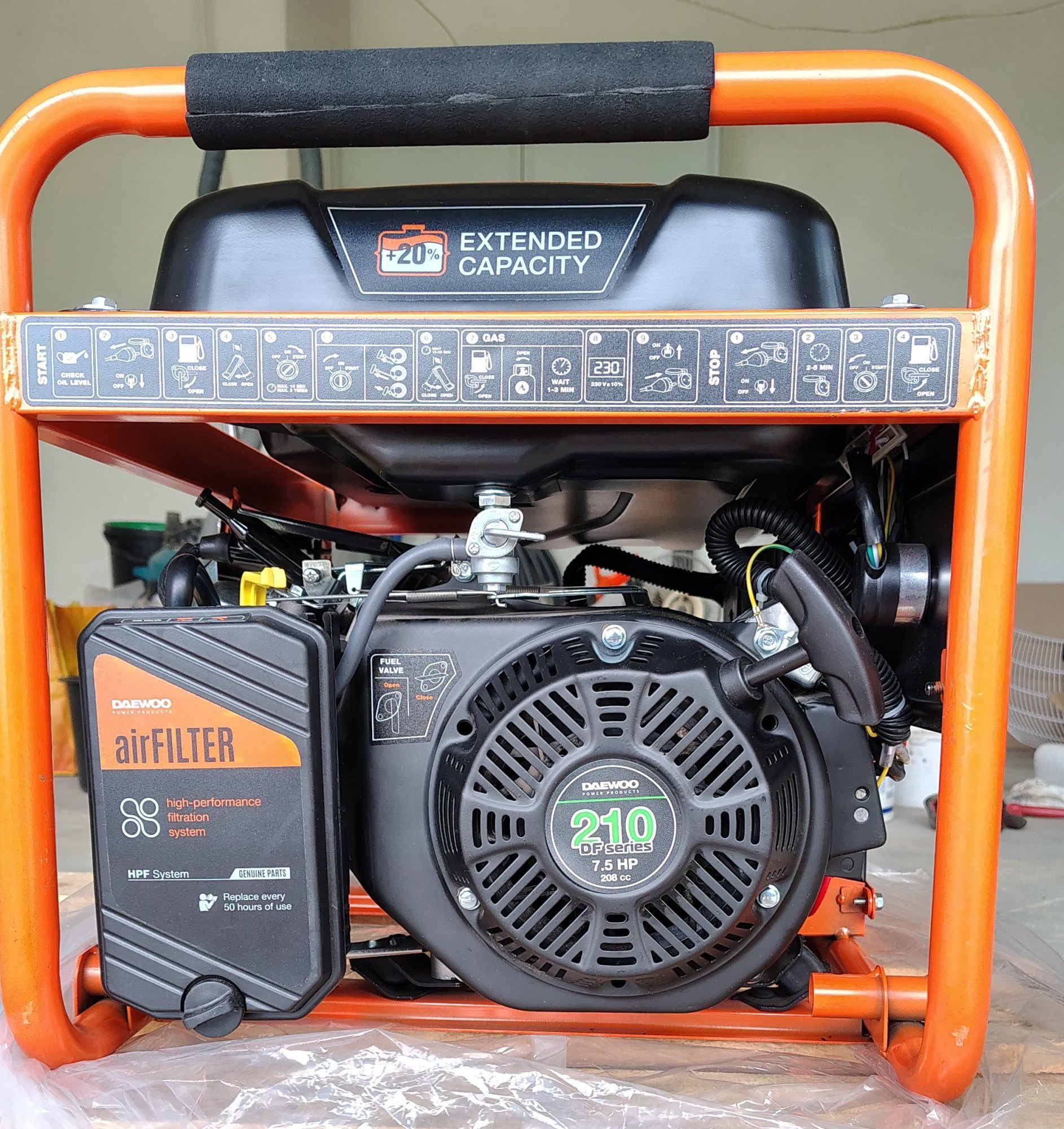 Agregat prądotwórczy Daewoo GDA 3500DFE | LPG/Benzyna | Gwarancja | Koła | Stan BDB