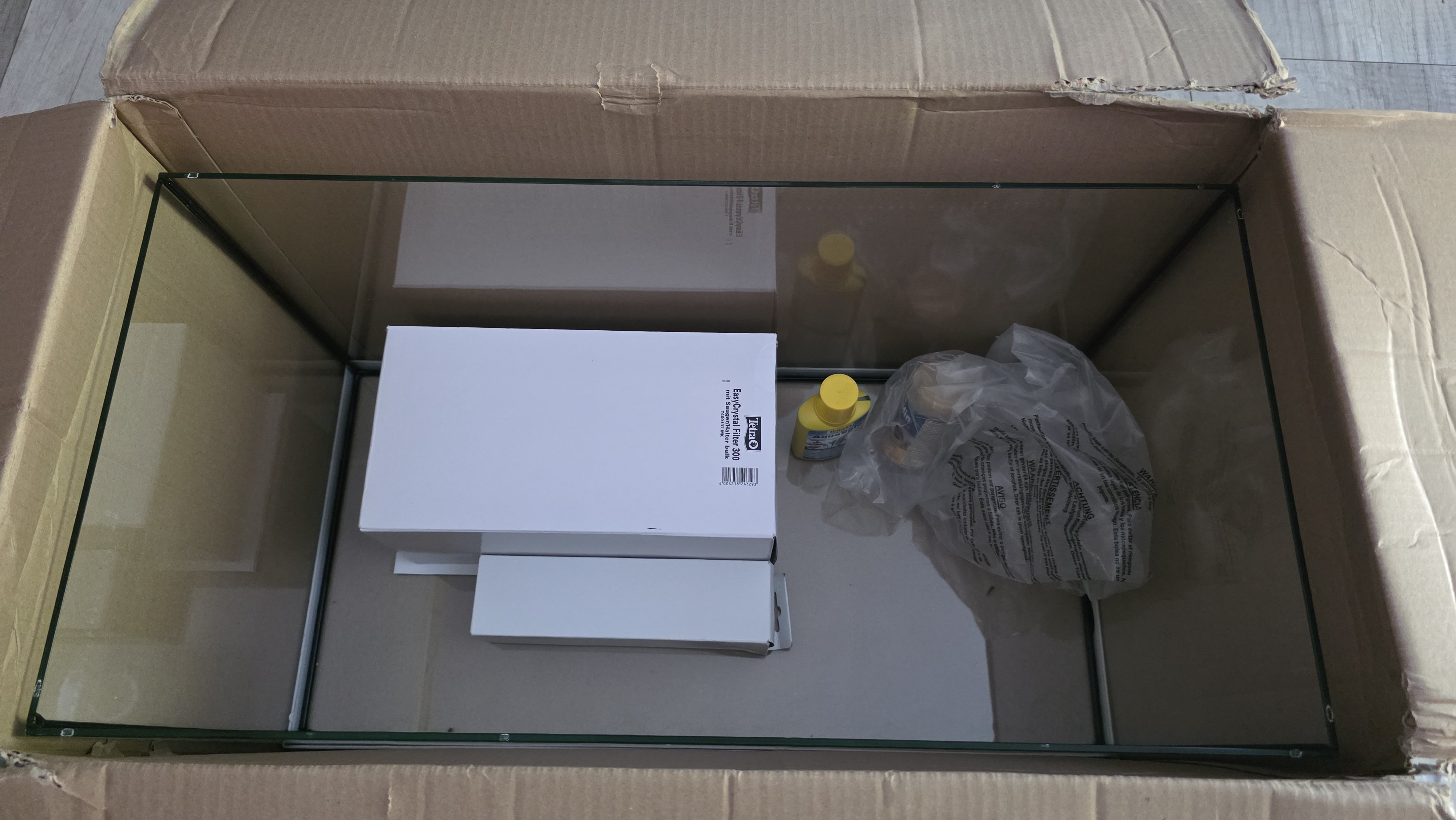 Akwarium 54 litry komplet filtr grzałka led NOWE