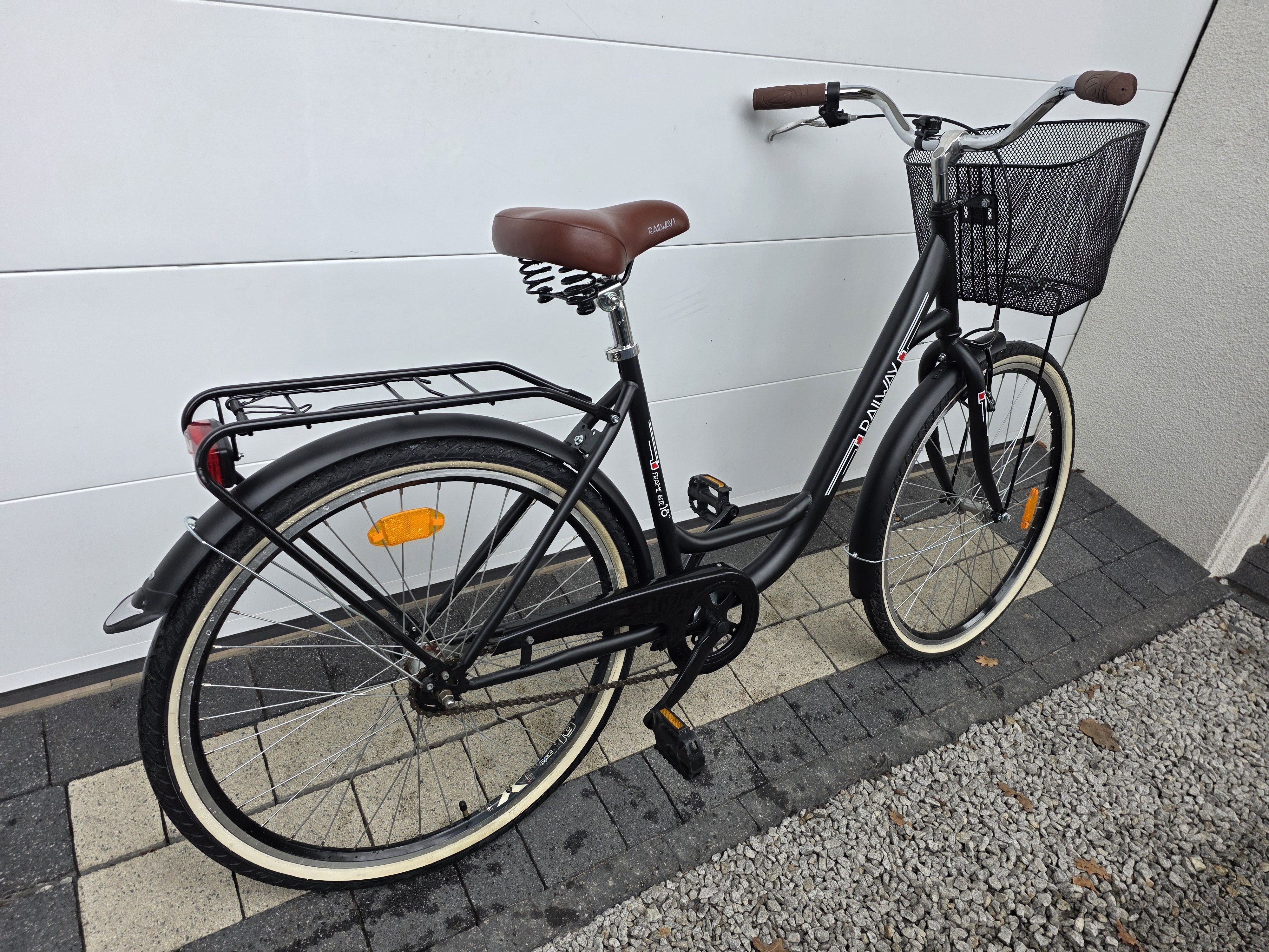 Rower miejski RAILWAY 1-koła 26", ledowe oświetlenie - ŁADNY i ZADBANY