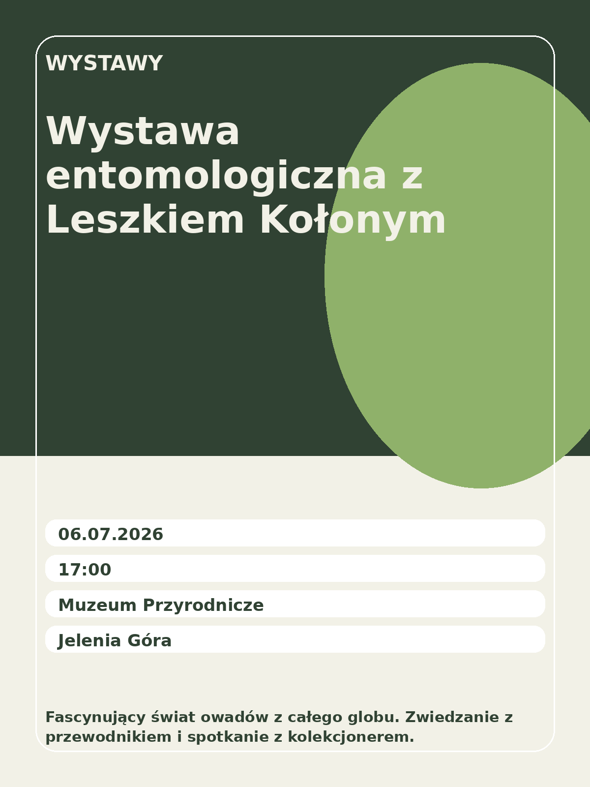Wystawa entomologiczna z Leszkiem Kołonym