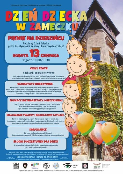 Dzień Dziecka w Zameczku - warsztaty i animacje dla dzieci
