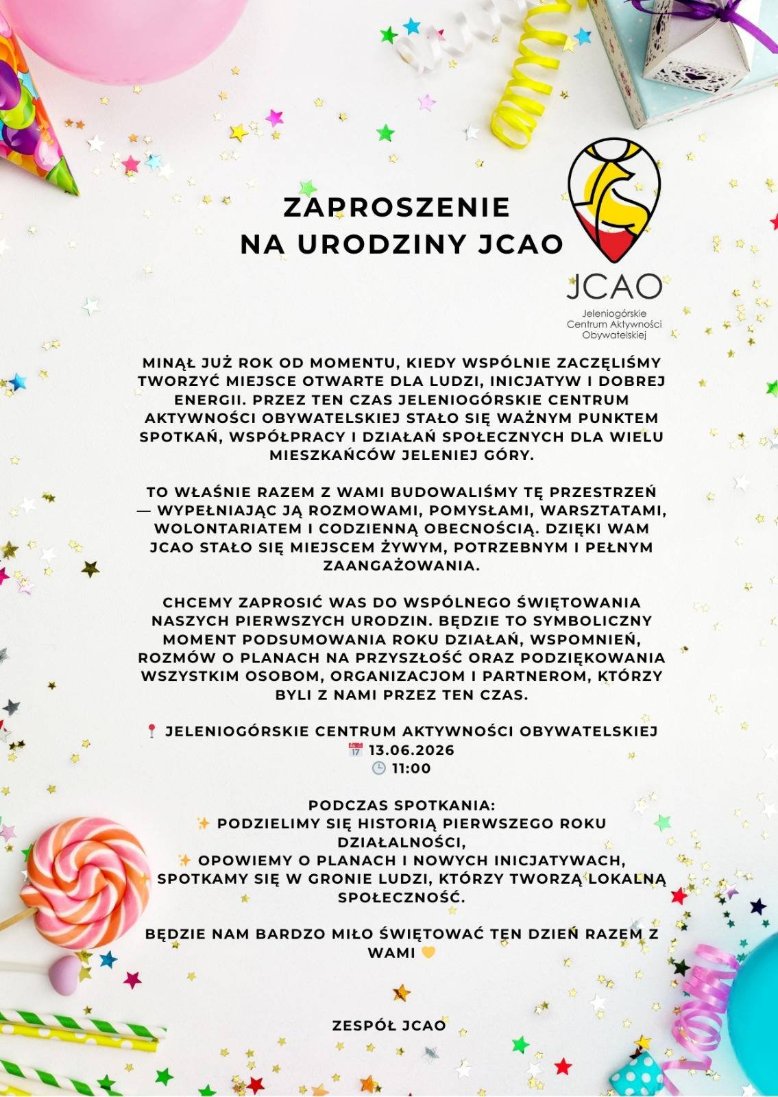 Urodziny Centrum Aktywności Obywatelskiej