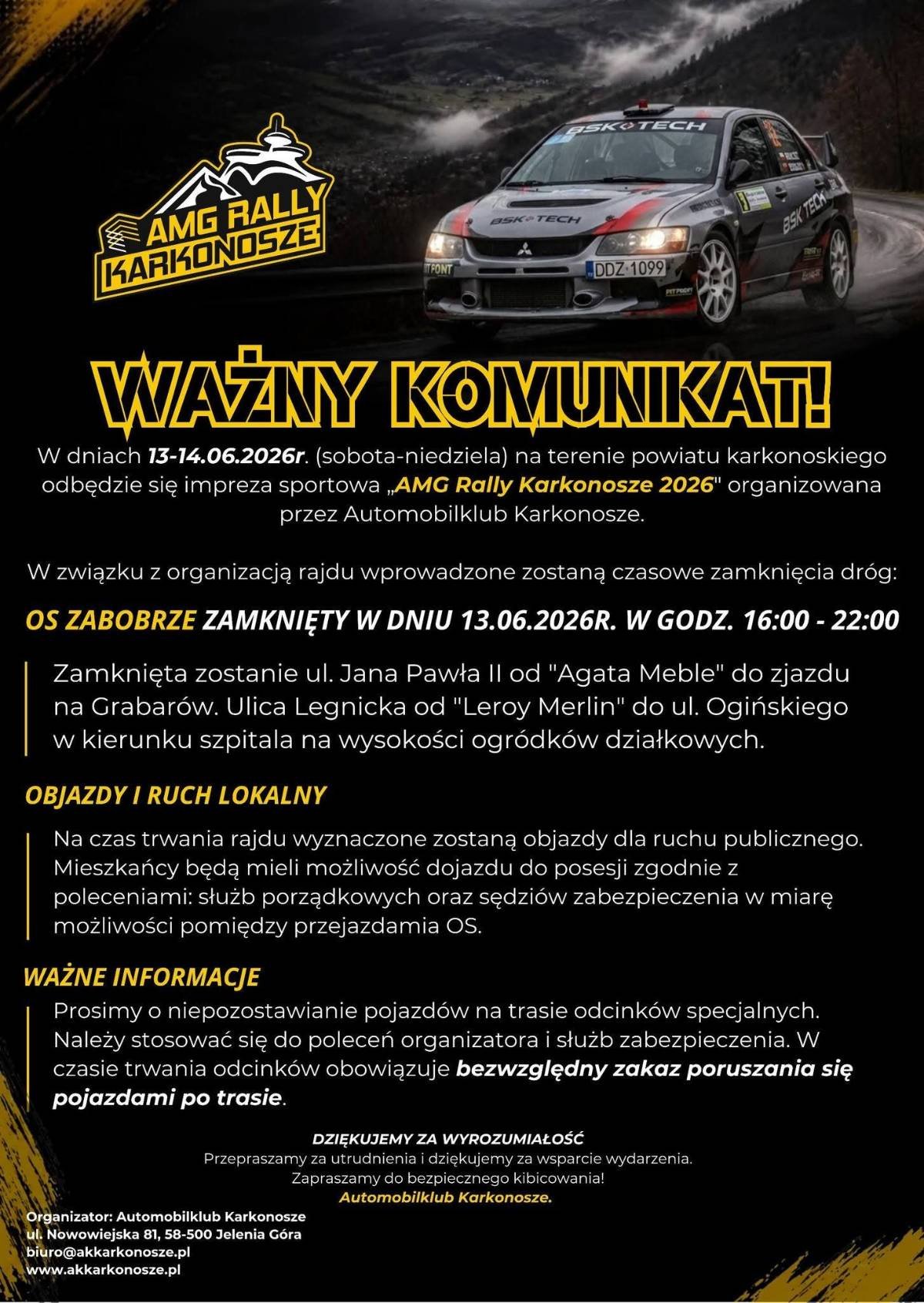AMG Rally Karkonosze 2026
