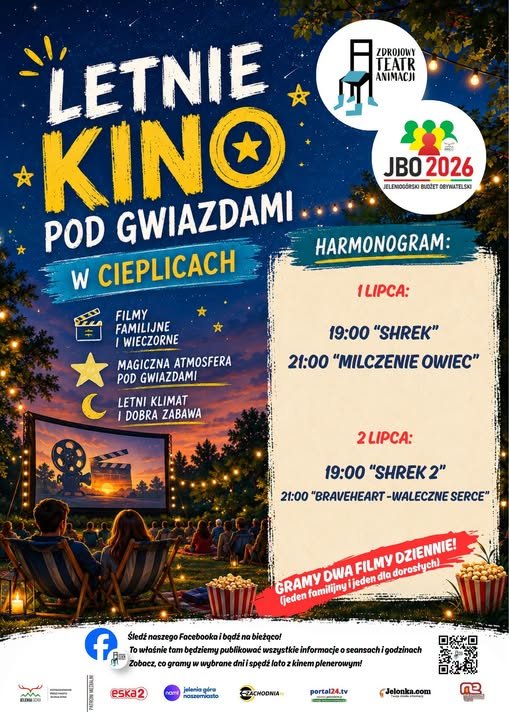 Letnie Kino pod Gwiazdami w Cieplicach