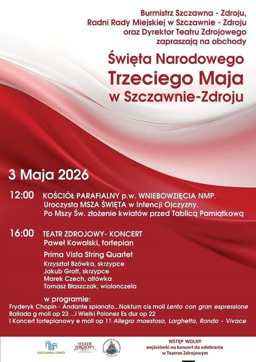 Święto 3 Maja w Szczawnie- Zdroju