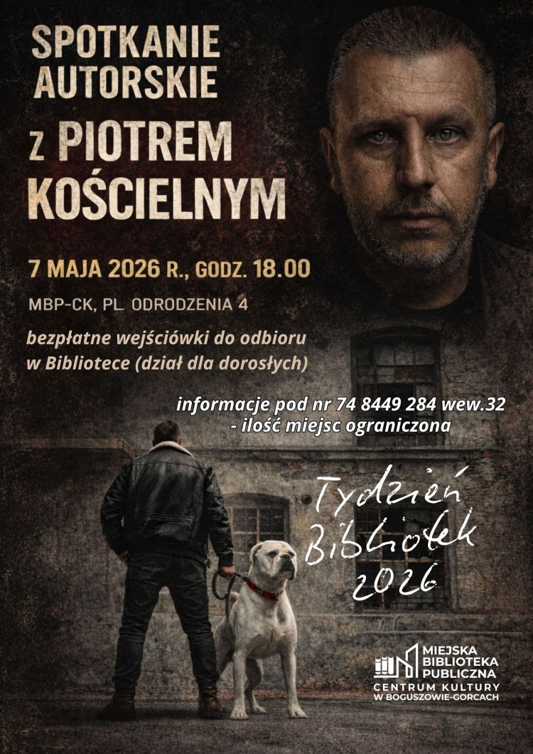 Spotkanie autorskie z Piotrem Kościelnym