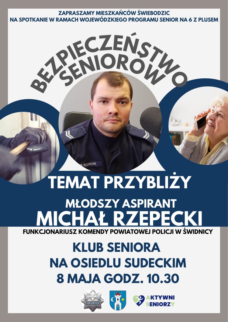Spotkanie na temat bezpieczeństwa seniorów