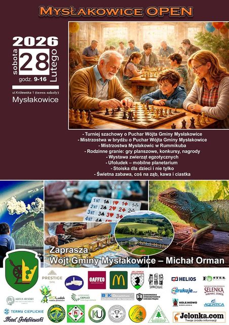 Szachy, brydż, gry i zwierzaki – Mysłakowice Open 2026