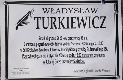 Zmarł Władysław Turkiewicz