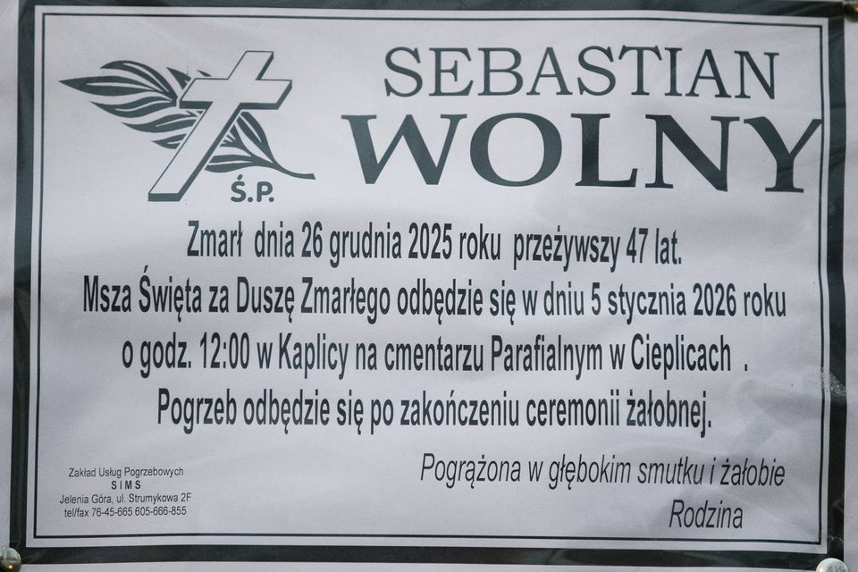 Zmarł Sebastian Wolny