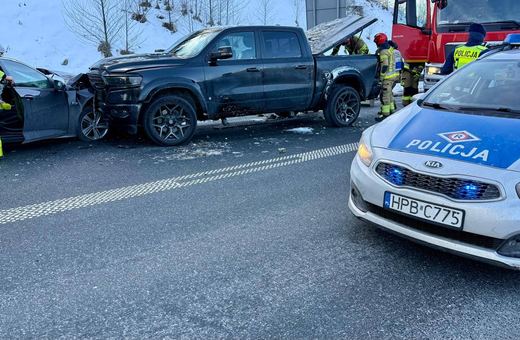 Czołówka na obwodnicy Maciejowej