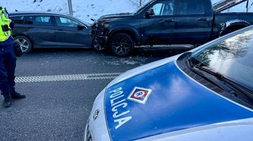 Czołówka na obwodnicy Maciejowej