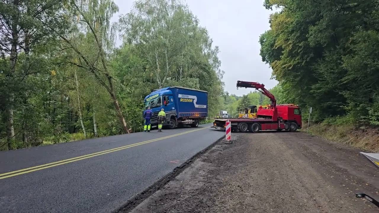 Ciężarówką w drzewo