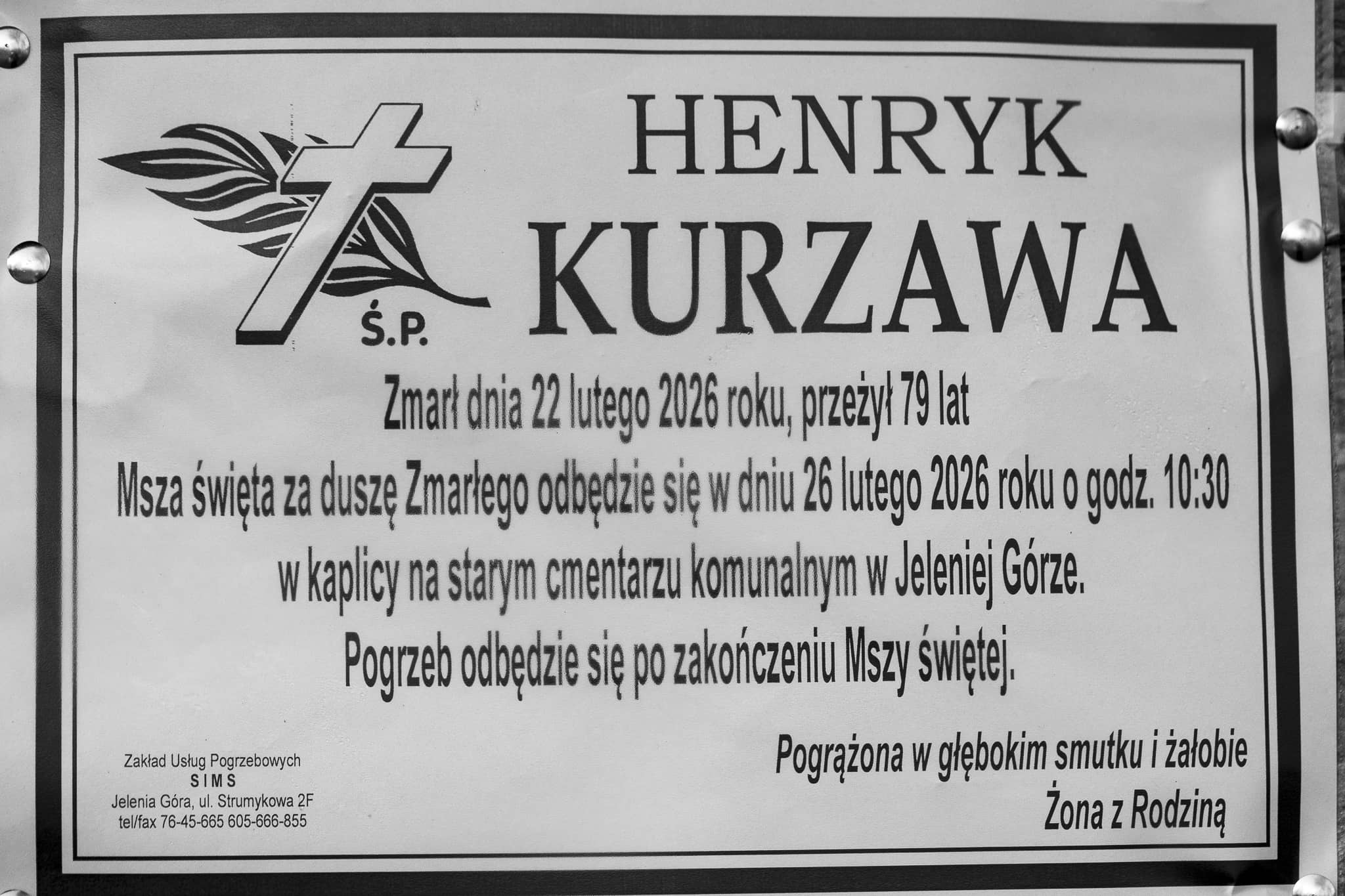 Zmarł Henryk Kurzawa