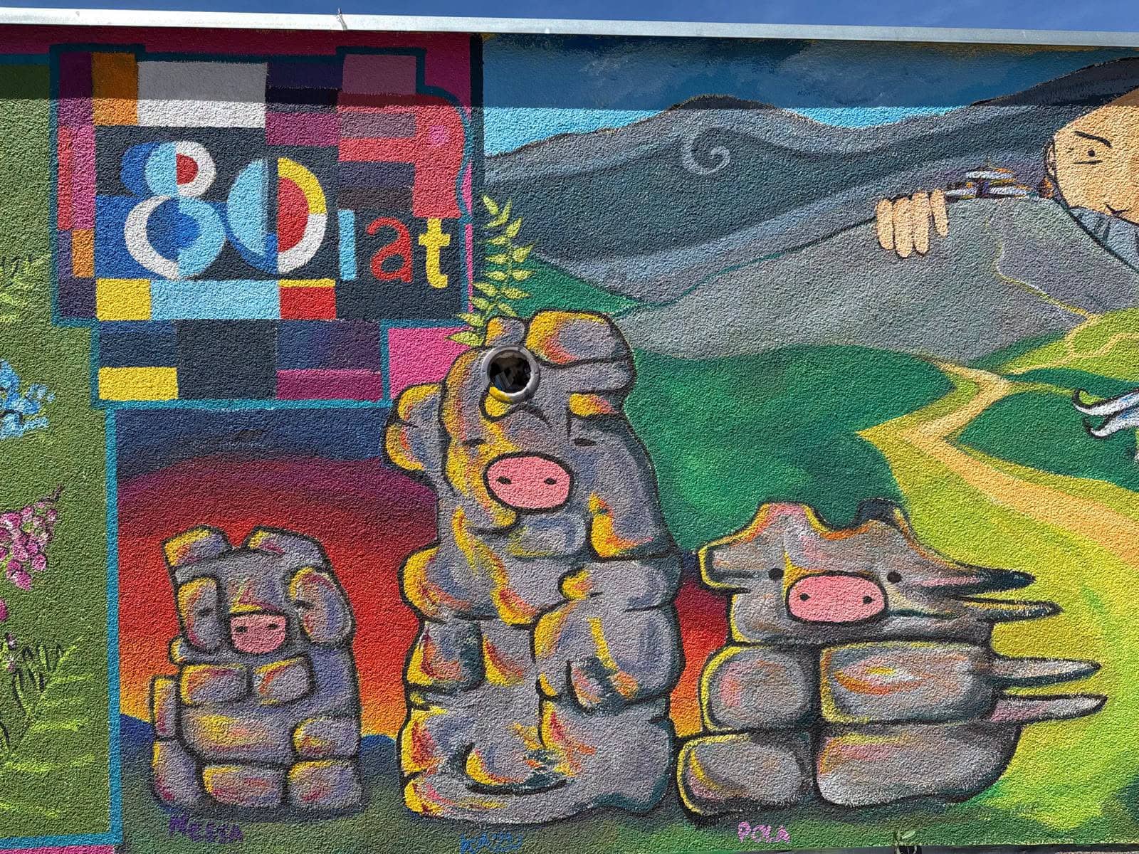 Mural pełen legend na Orlim