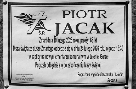Zmarł Piotr Jacak