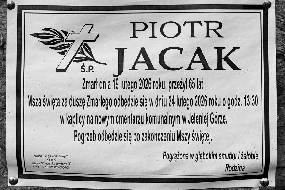 Zmarł Piotr Jacak