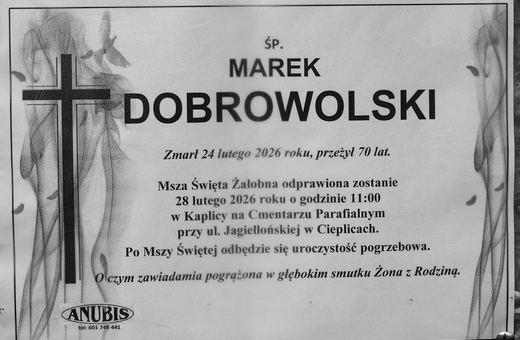 Zmarł Marek Dobrowolski