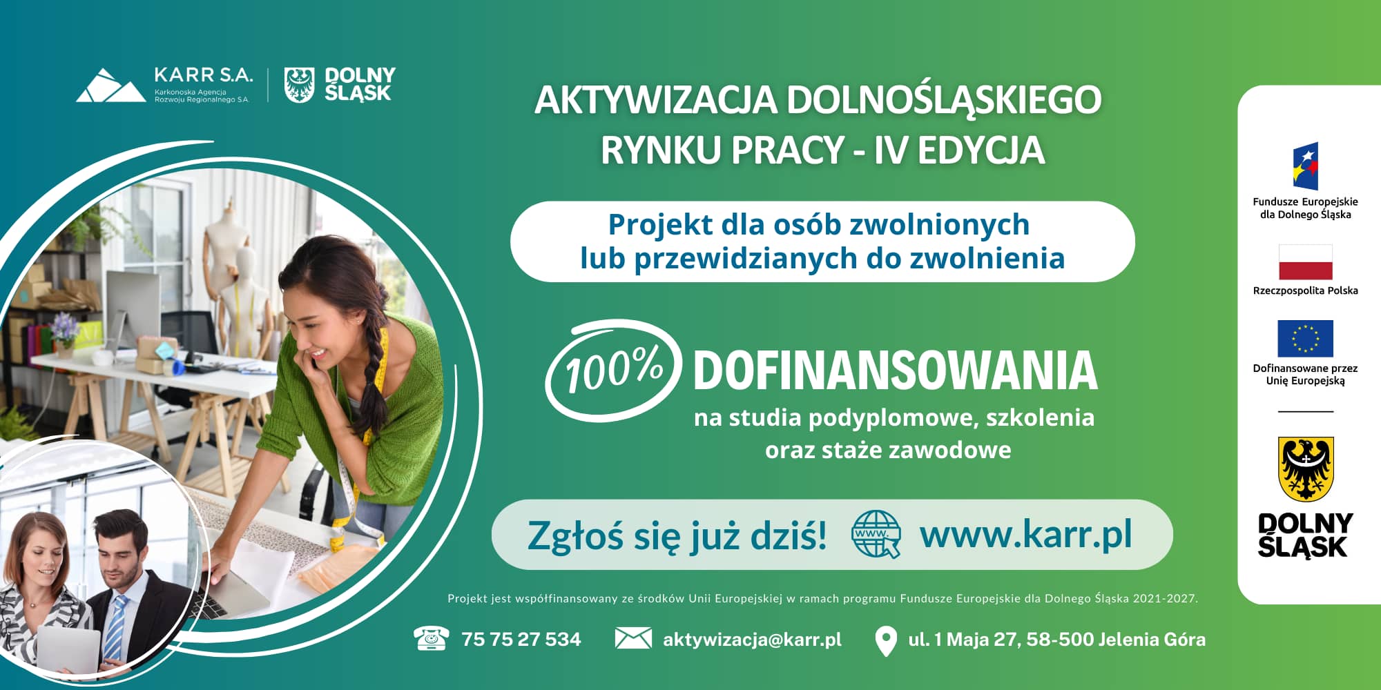 Bezpłatne szkolenia, studia i staże