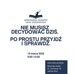 350 uczniów rok temu, teraz kolejna edycja. Dzień Otwarty KANS już 19 marca