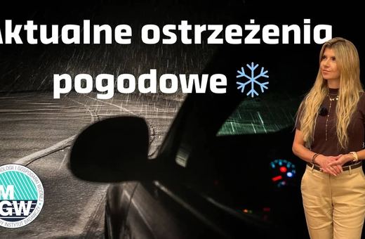 Uwaga... Będzie bardzo ślisko, do tego opady śniegu