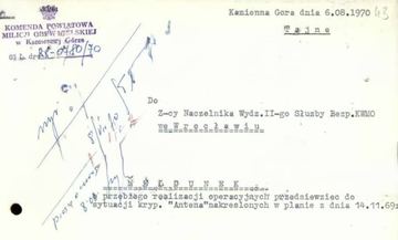 Akcja pod kryptonimem „Antena” – SB i WSW kontra wywiad RFN