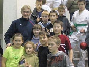Sebastian Mila gościem młodych piłkarzy SP "GOL"